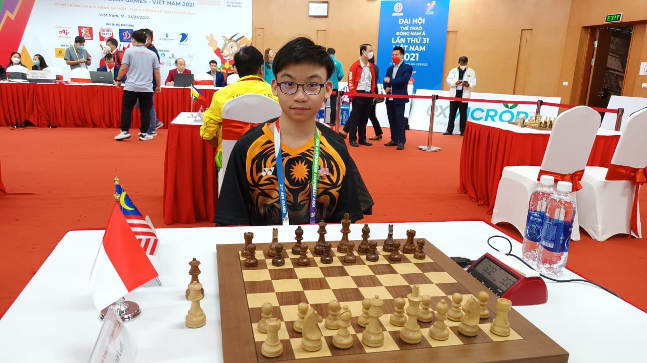 13-year-old Penangite Poh Yu Tian has managed to beat a 64-year-old Slovakian grandmaster during his first Chess Olympiad. Image credit: International Chess Federation