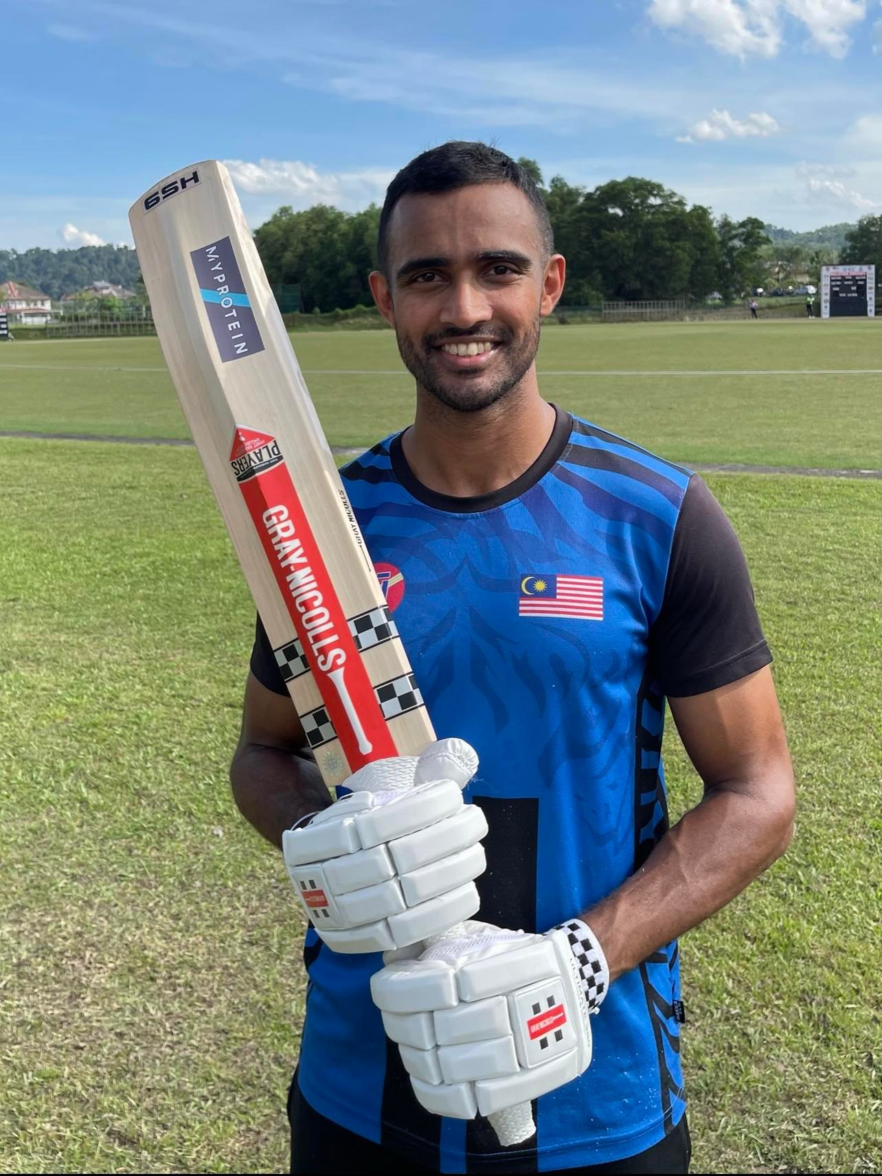 Harinder was selected to join the Malaysian national cricket team in 2016, and has been actively playing the sport since he was 12. Image credit: Harinder Sekhon