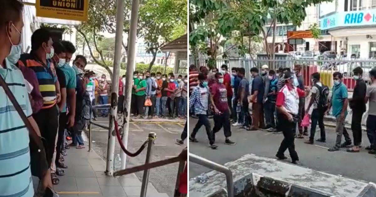 WATCH: Estimated 130 Bangladesh nationals seen crowding at Klang Pos ...