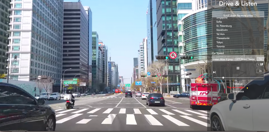 Drive Around Cities Virtually While Listening To Radio