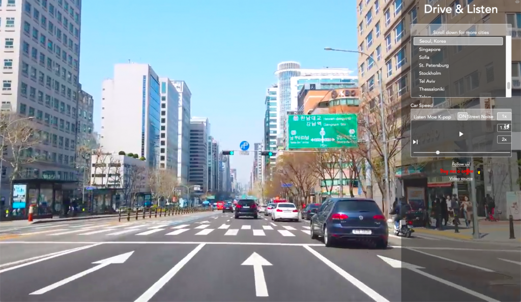 Drive & Listen - We added Seoul, the capital of South Korea, to