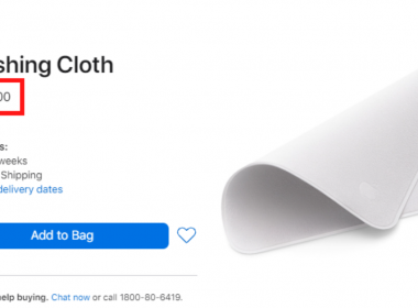 Apple's RM99 polishing cloth is all sold out.