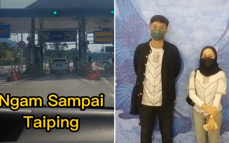 Father drives his son from KL to Taiping for his first date.