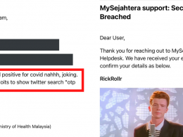 Emails claiming that security in MySejahtera has been breached.