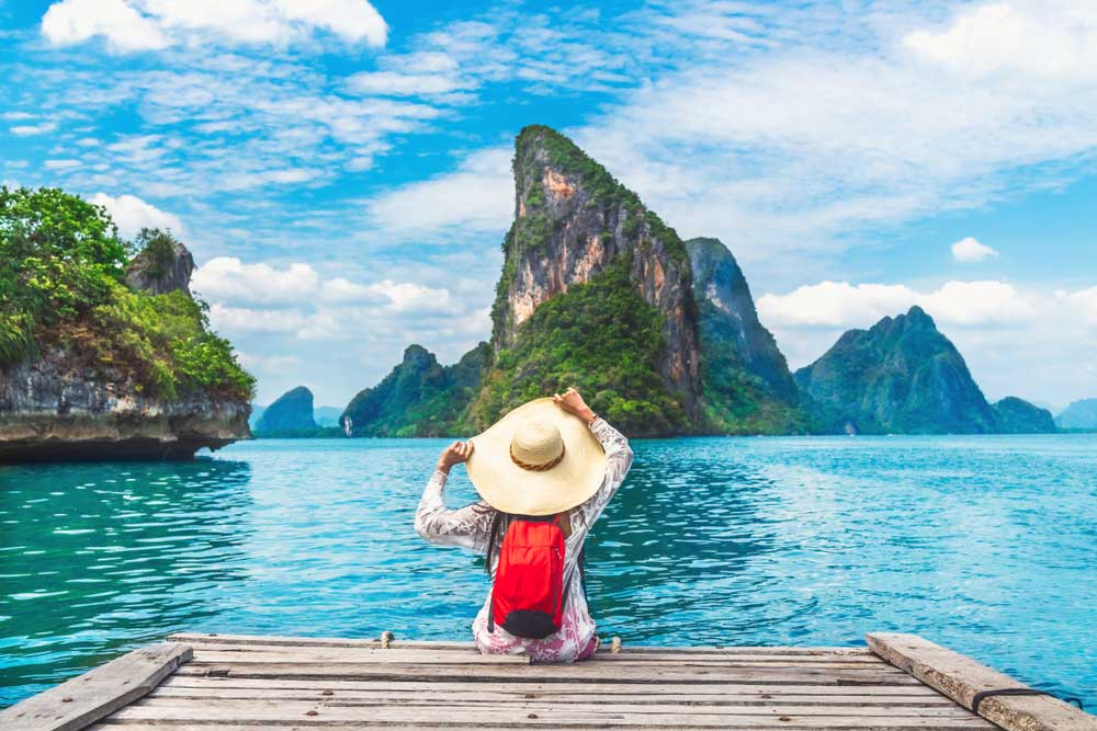 Island hopping in Thailand.