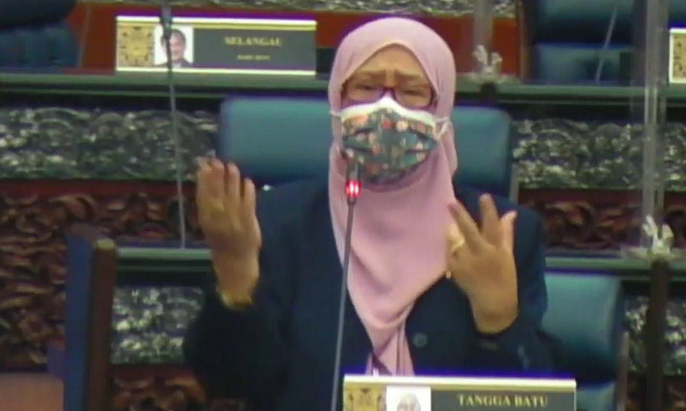MP Rusnah Aluai in Dewan Rakyat.