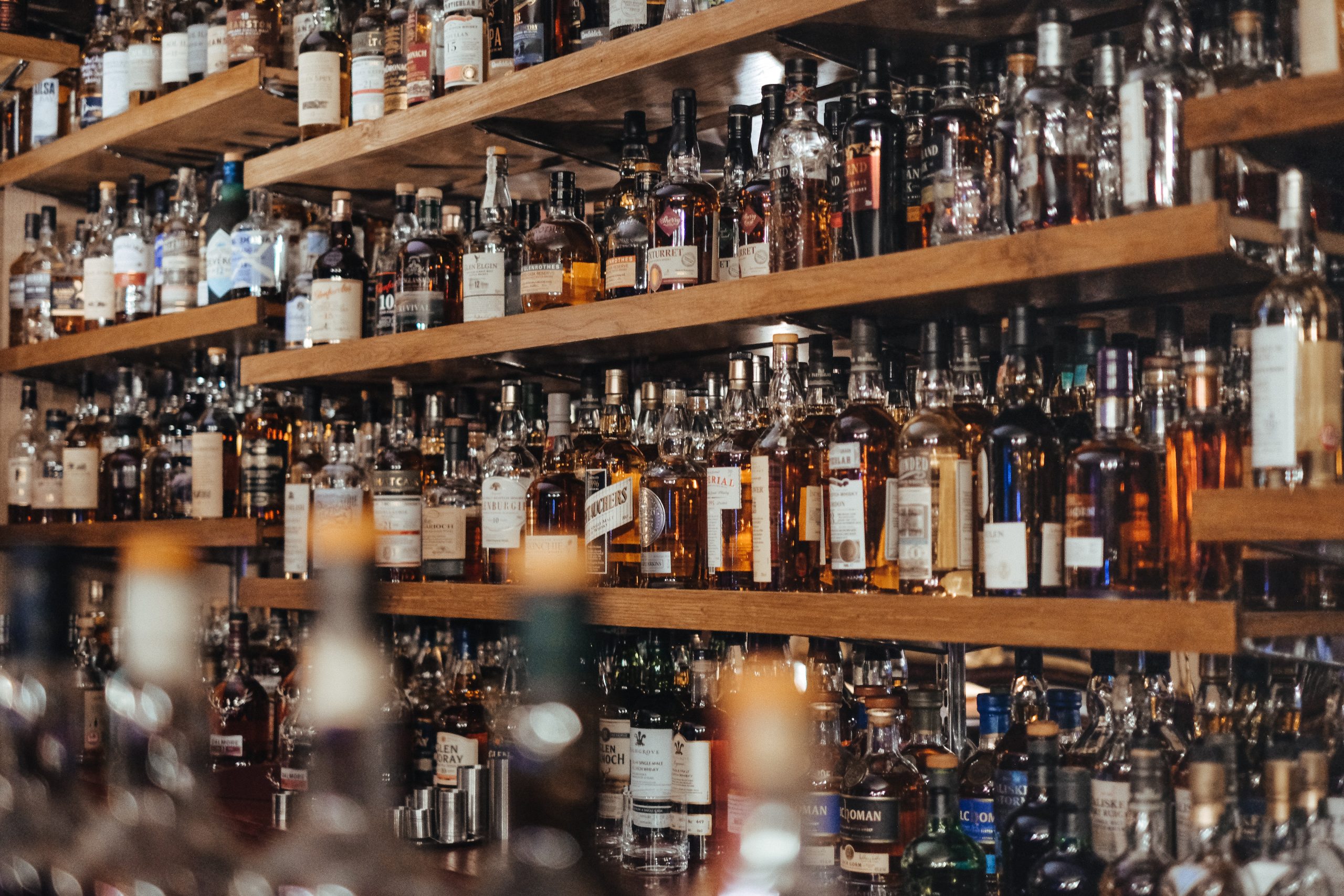 A collection of liquors and spirits.
