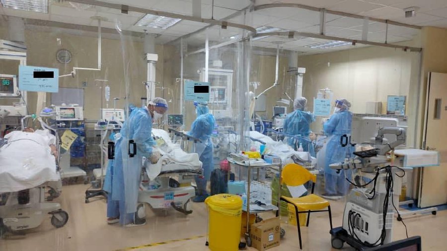 ICU beds in a Malaysian hospital.