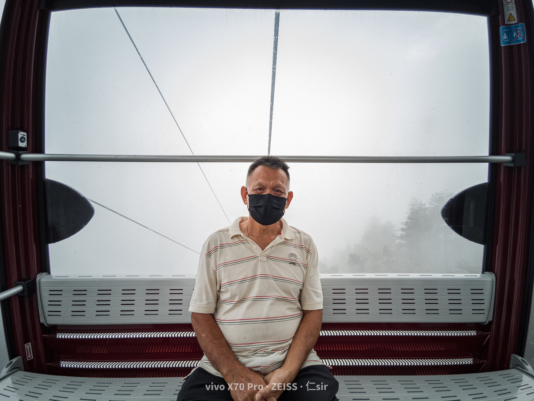 A photo of Mr Lee's father in scenic spots around the Klang Valley.