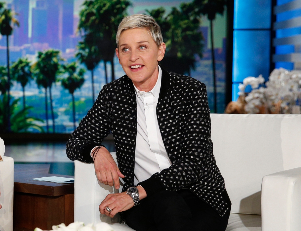 Ellen on her hit show.