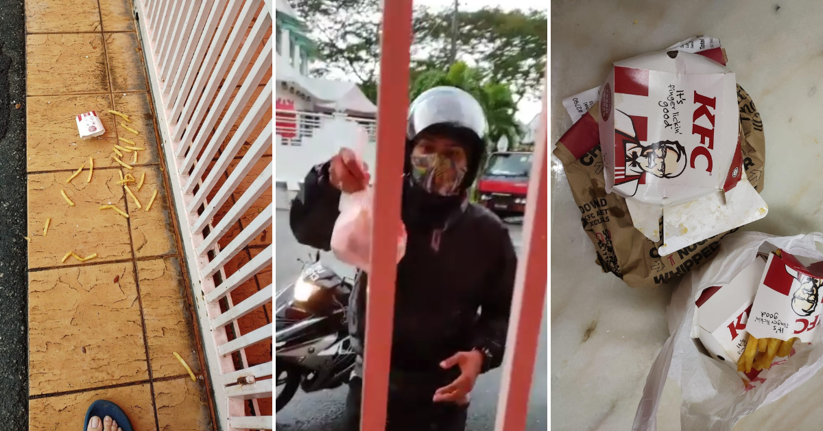 Kind food rider buys customer another meal with own money after their ...