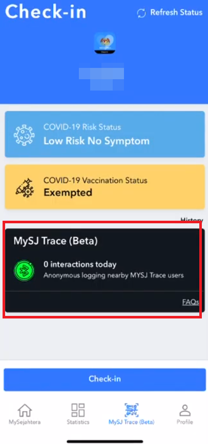 Steps to set up MySJ Trace on your MySejahtera app.