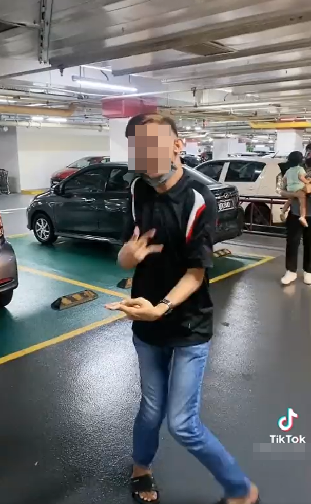 The TikTok creator's friend, pretending to be handicapped.