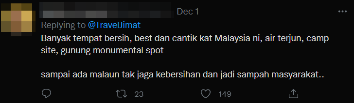 Netizens lamenting the closure of the photo spot, but pointing out that Malaysians should also be more considerate and not litter.