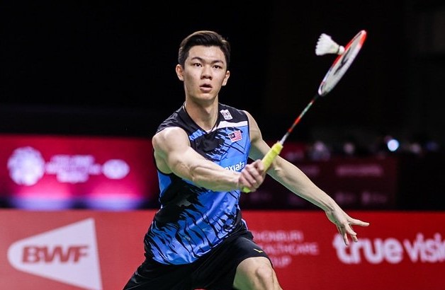 Former national shuttler Lee Zii Jia in action.