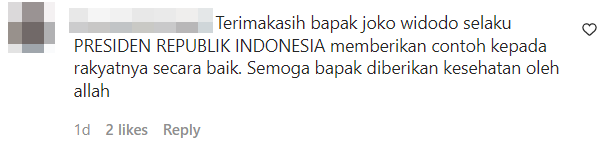 Netizens praise President Jokowi's consideration for the situation at the time.