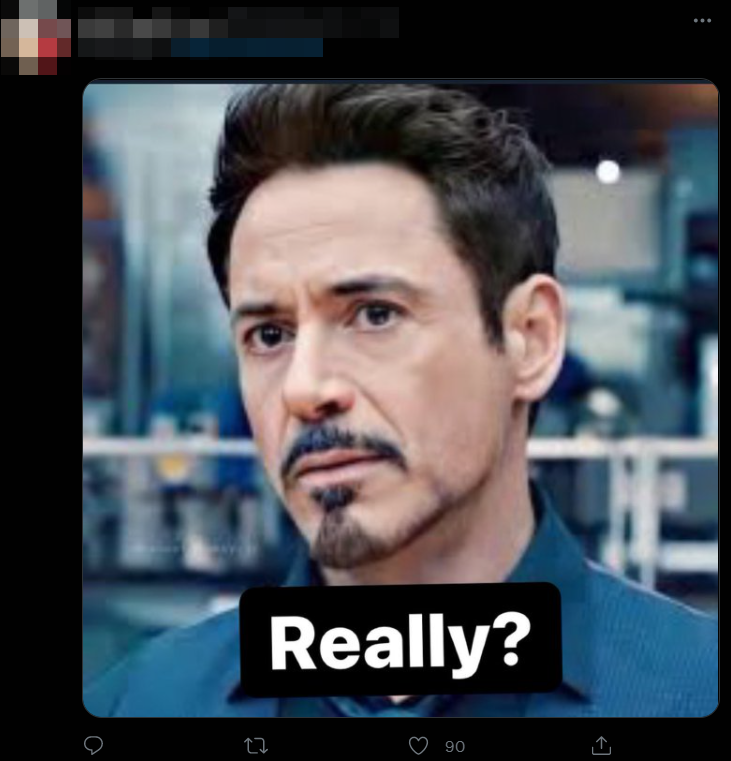 Memes featuring Marvel hero Tony Stark were also used in reaction to the sale of Menara TM.