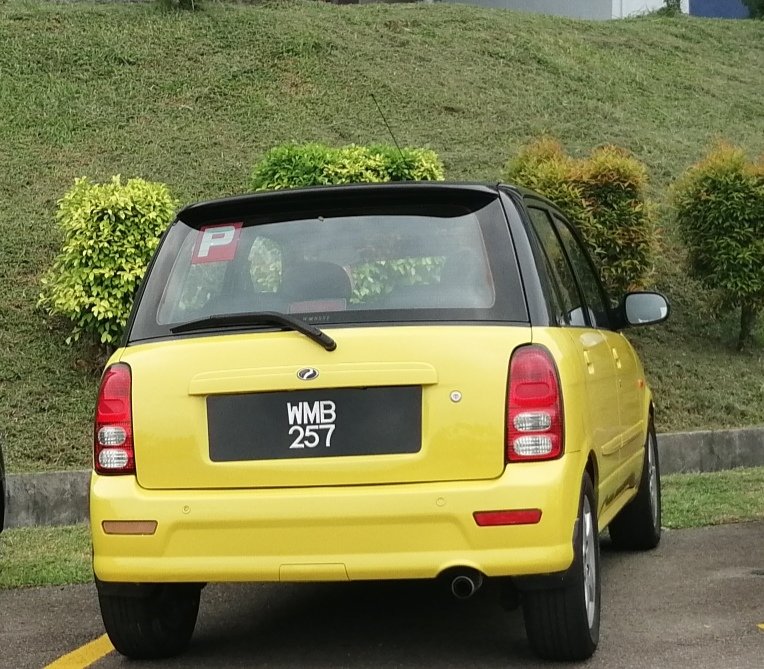 Nur's bright-yellow Perodua Kelisa was stolen from her. Source: @chiffonade96