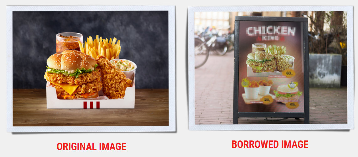 KFC knows that some businesses are secretly stealing their images for their own use, which is why they've set up a stock image repository to share them with everyone for free! Source: Nmia 尼未亞