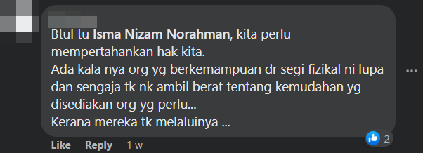 Netizens have rallied behind Norahman for standing up for his differently-abled son at the OKU parking space. Source: Facebook