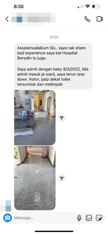 Other patients have also shared similar experiences while warded at the same HKL ward. Source: @alianordin