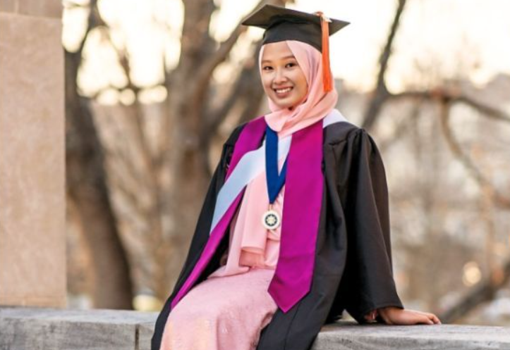 Malaysian Irdina Shahriman graduated top of her class at Virginia Tech. Source: The Star