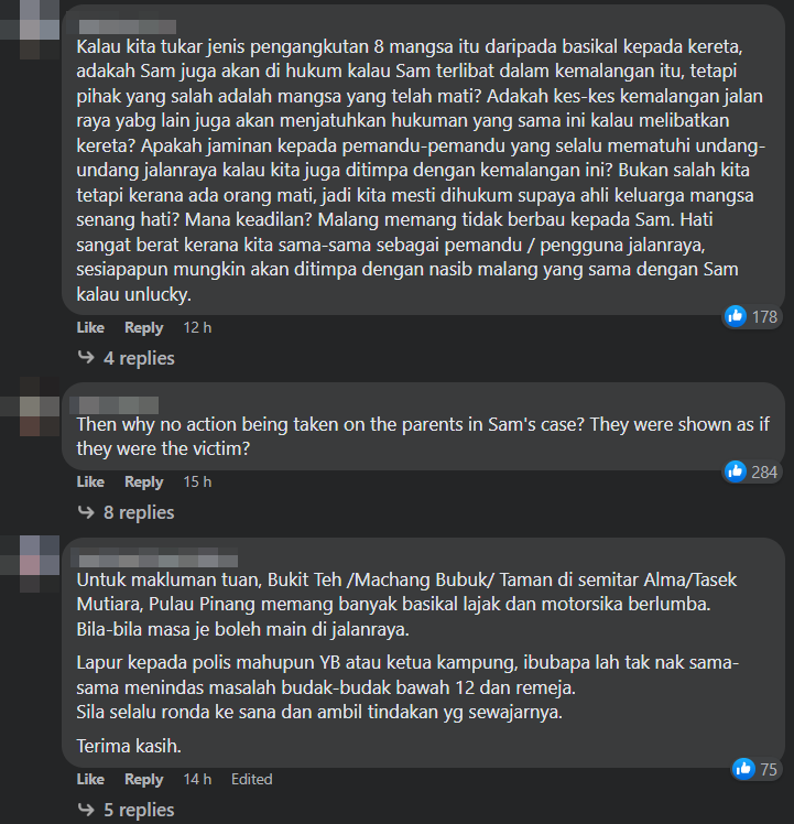 Netizens are urging the Royal Malaysian Police to probe the parents of the youngsters involved in the fateful 2017 basikal lajak accident. Source: PDRM | Facebook