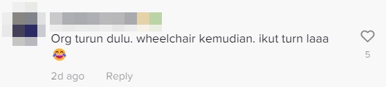 Netizens have expressed their amusement over the steep wheelchair ramp. Source: TikTok