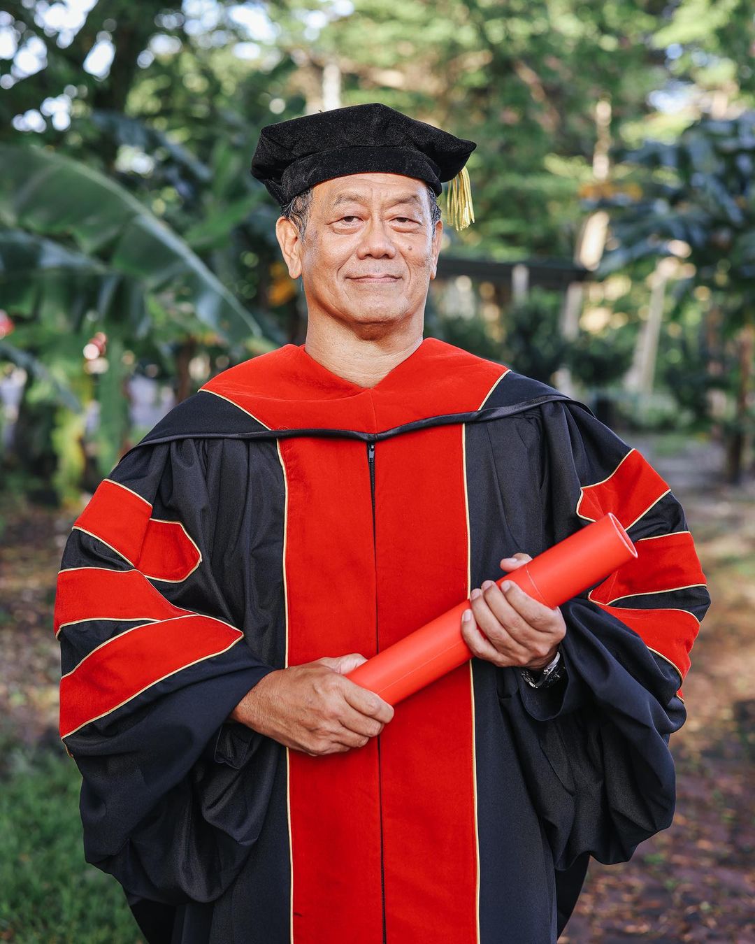 62-year-old Rev. Teo How Ken has just obtained his Doctoral Degree in Marketplace Theology. Image credit: Photo courtesy of Annice Lyn
