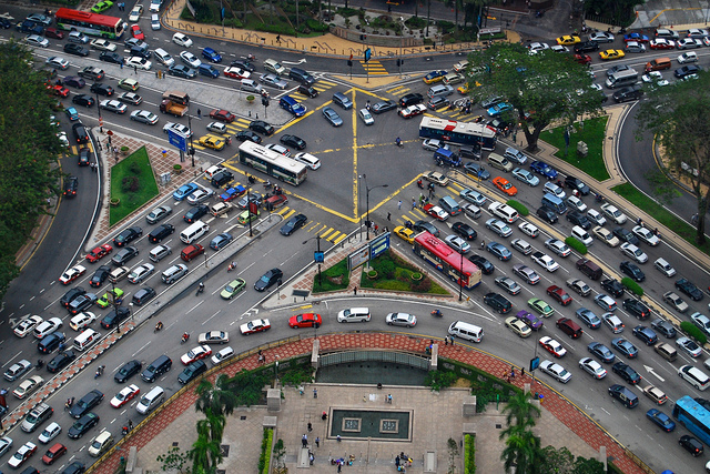 Traffic congestion in Kuala Lumpur is becoming increasingly severe. Image credit: Quora