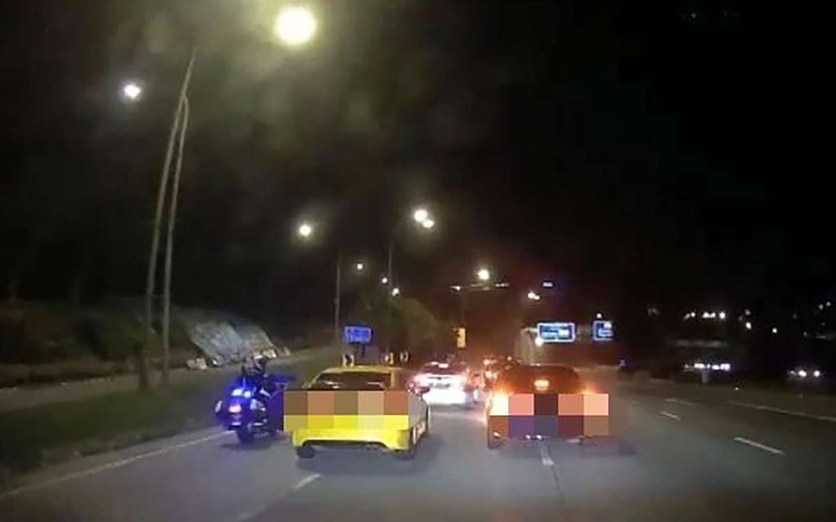 He was seen driving a yellow Honda Civic at the time of the incident. Image credit: FMT