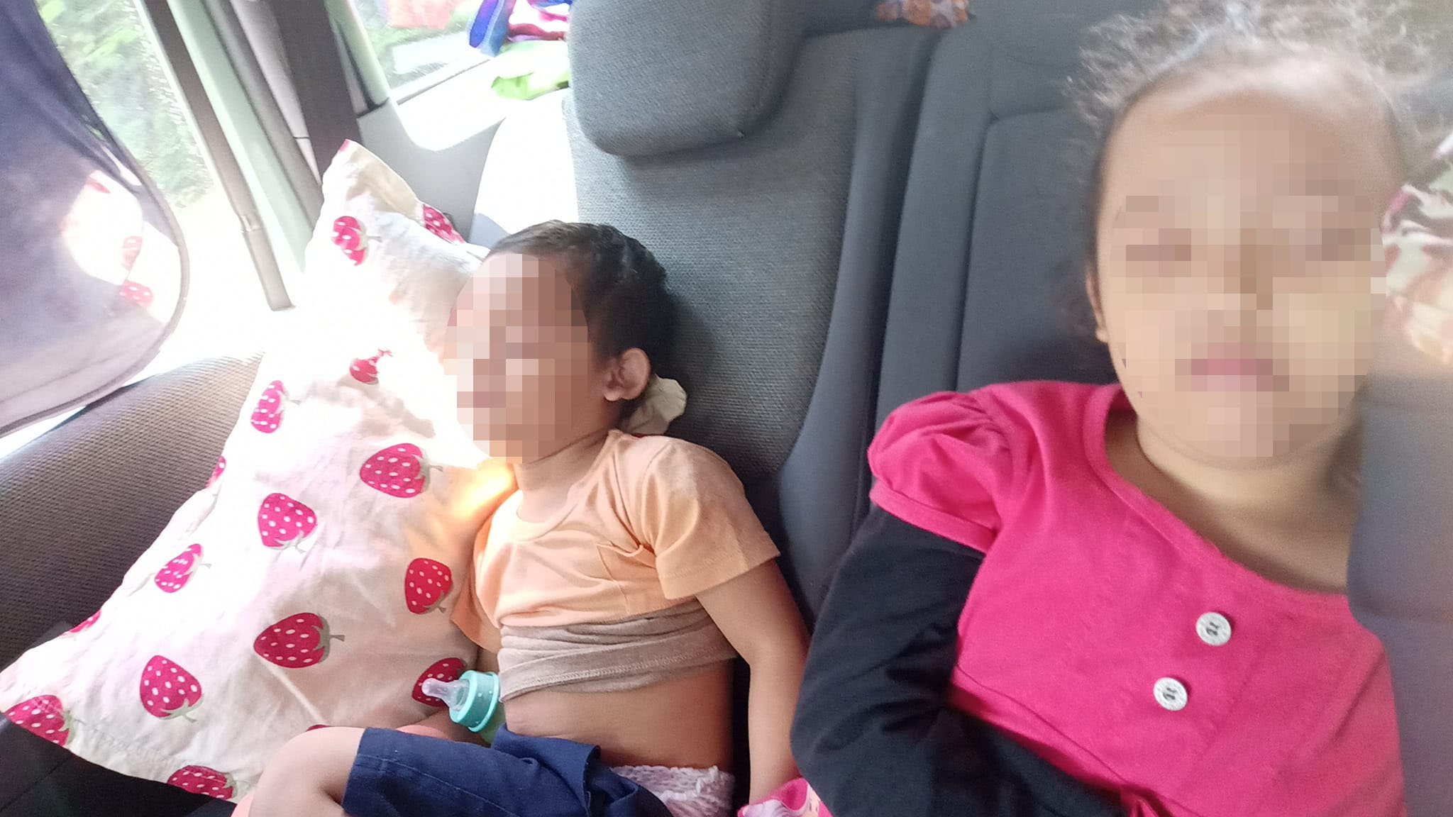 Nur Jalilah said that her children had passed out in the her car due to carbon monoxide poisoning. Image credit: Nur Jalilah Leyla