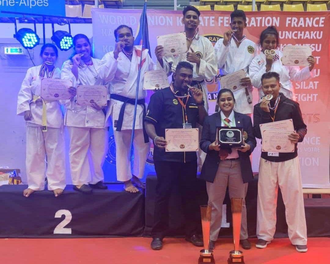 A Malaysian private karate team has scored big at a world championship held in France. Image credits: FMT