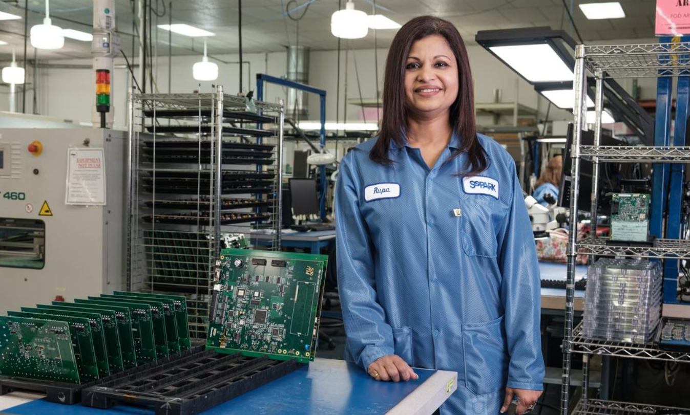 Kampar-born Rupa Shanmugam is now the majority shareholder of SoPark, Western New York's largest electronics manufacturer. Image credit: @richardker