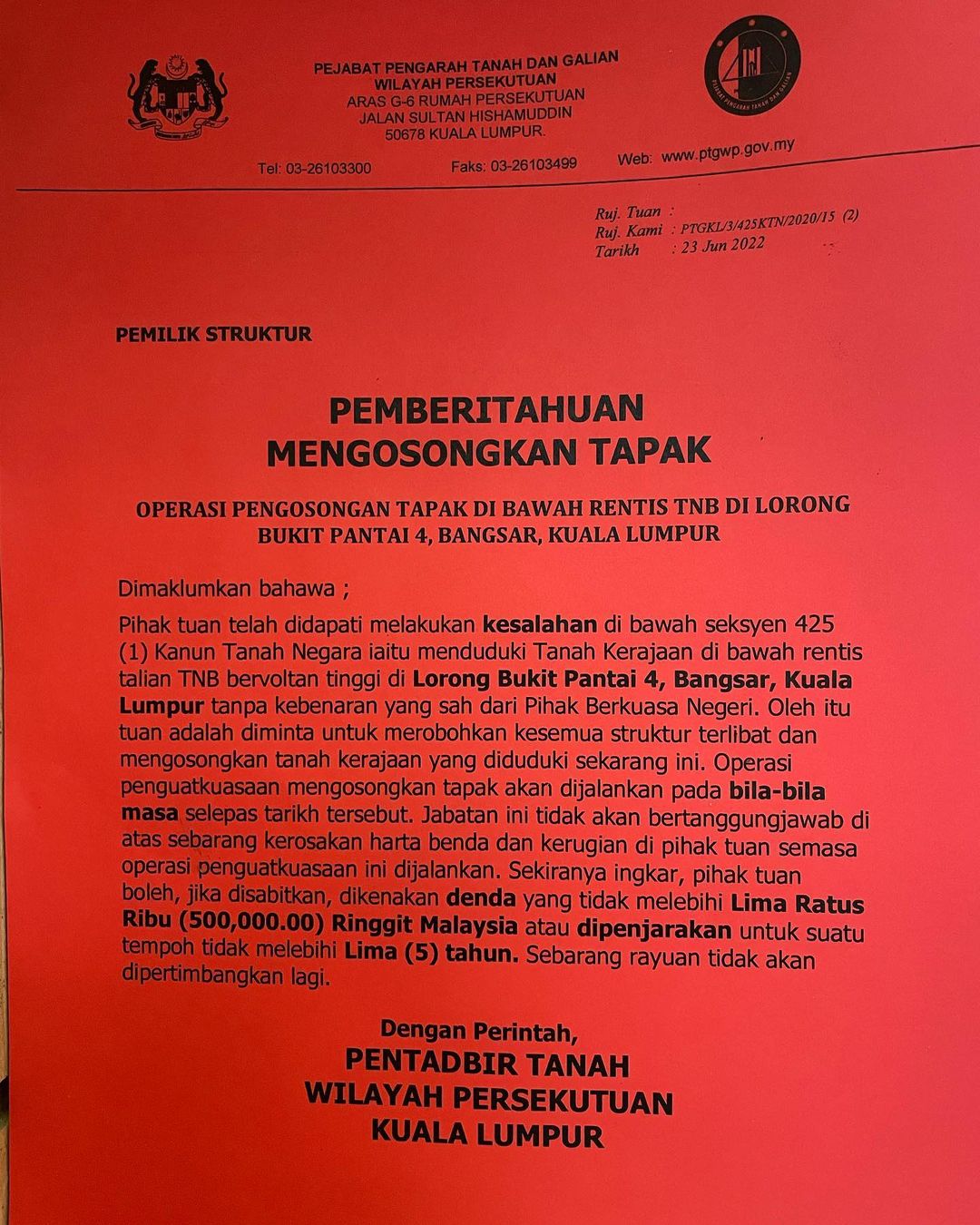 Community garden and farm Kebun-Kebun Bangsar was served an eviction notice. Image credit: kebunkebunbangsar