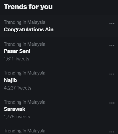 'Congratulations Ain' is now a trending topic over Twitter. Image credit: Twitter