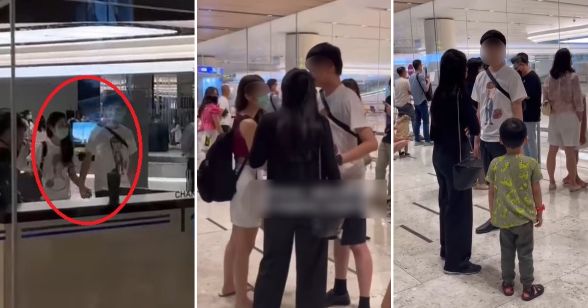 Wife Confronts Cheating Msian Man At Airport After He Returns 6 Months Later With Another Woman 1866