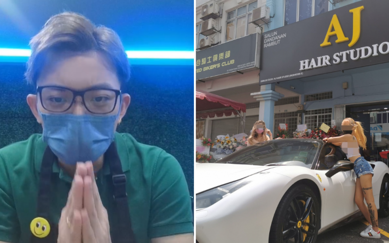 Owner of viral Puchong hair salon clarifies models are his friends,  reiterates that they don't offer 'special services' - Wau Post