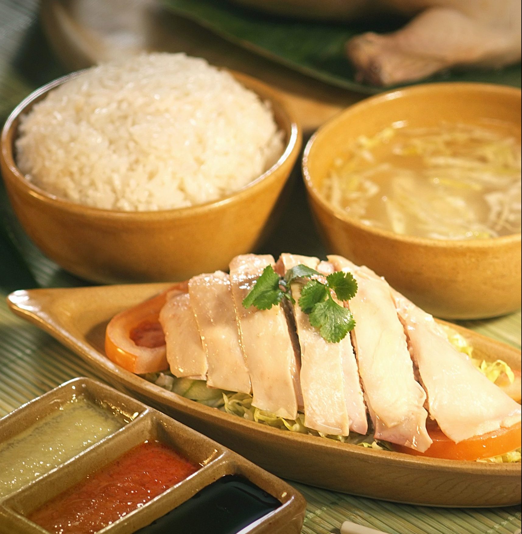 Chicken rice prepared using chickens fed with cannabis have been well-received by customers. Image credit: Photo by min che via Pexels