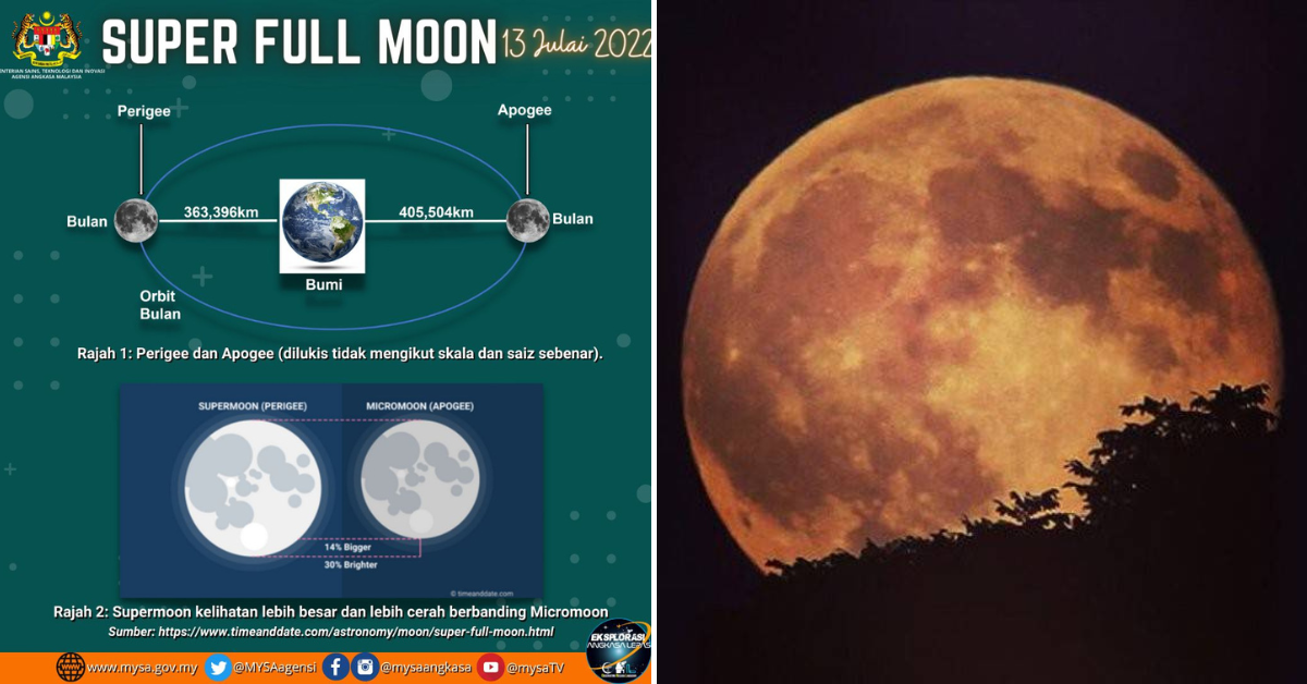 M'sians can catch the largest supermoon phenomena of 2022 today (July ...