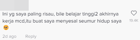 The video has led to a discussion among netizens concerning the issue of overqualification and job mismatch in Malaysia. Image credit: TikTok