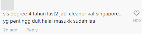 The video has led to a discussion among netizens concerning the issue of overqualification and job mismatch in Malaysia. Image credit: TikTok