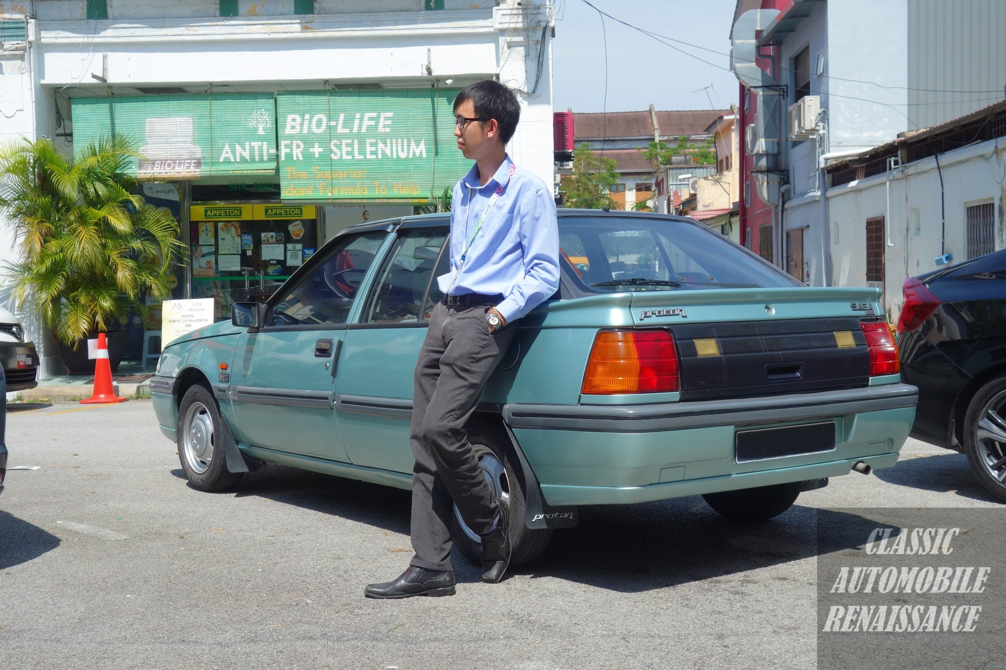29-year-old Ken has shared the reasoning behind why he has decided to drive a 23-year-old Proton Saga. Image credit: Classic Automobile Renaissance