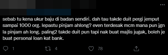 Some netizens have also pointed out that her parents should not have resorted to borrowing from loan sharks. Image credit: Twitter