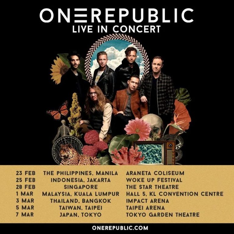 American pop-rock band OneRepublic confirms they will be performing in ...