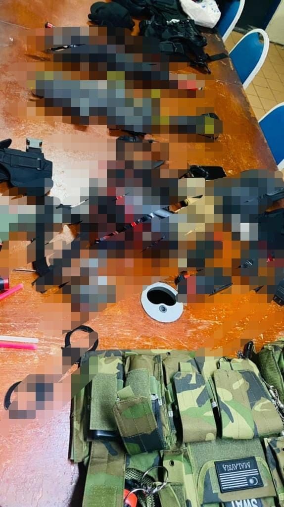 Cosplayers at an anime event in Damansara Jaya were detained for possessing replica firearms. Image credit: Inforoadblock