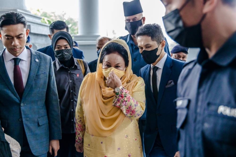 Datin Seri Rosmah Mansor was seen arriving at the High Court earlier today. Image credit: Malay Mail