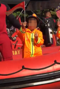 A little boy has gone viral across Malaysia for accidentally showing the middle finger instead of the mini love gesture. Image credit: lizasdaughter