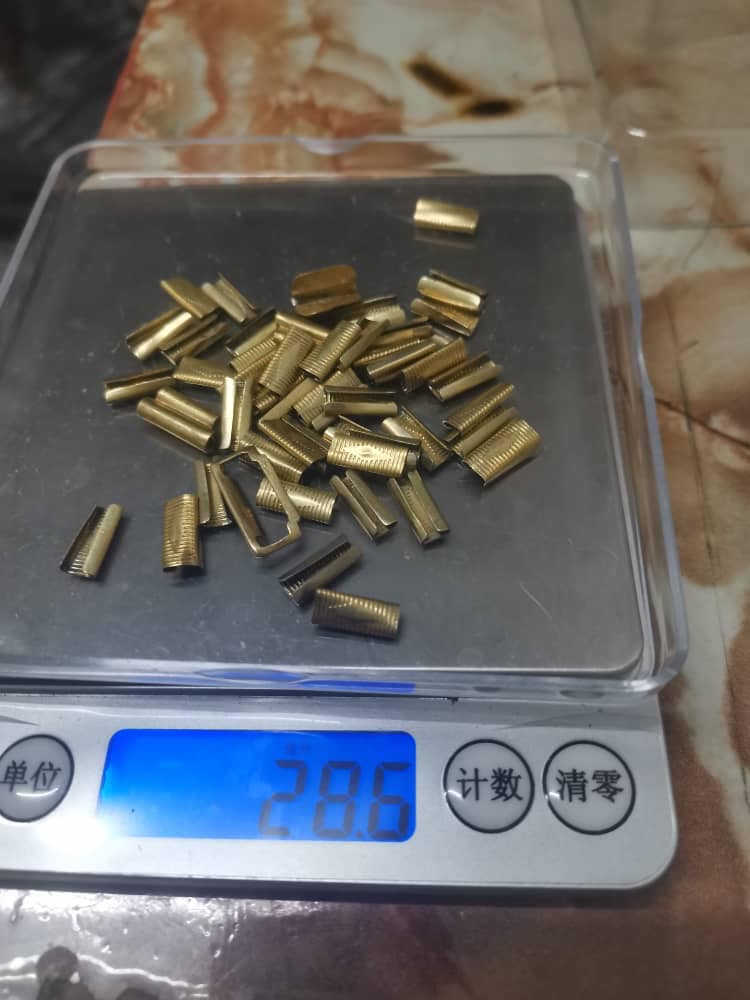 He claims to have obtained 28.6 grams of pure 999 gold from the watch strap. Image credit: Mohamad Kitartech