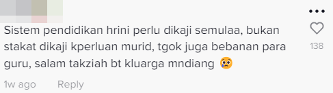 Netizens expressed how touched they were by the tribute, while raising concerns over the workloads teachers now experience. Image credit: TikTok